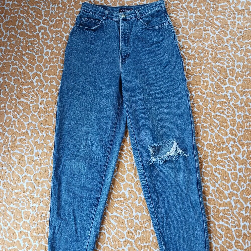 Jordache Jeans Vtg Mom High Waist Taper Baggy 90s